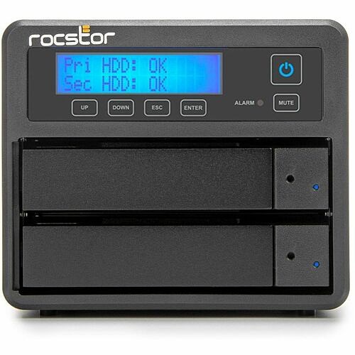 Rocstor GP4320-01 NAS Servers Rocstor Rocpro U33 Usb Type-c Desktop Raid Storage - 2 X Hdd Supported - 40 Tb Supported Hdd Capacit Gp432001 810136922318