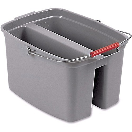 Rubbermaid FG262888GRAY Buckets Double Pail Bucket RCP262888GY 086876194098