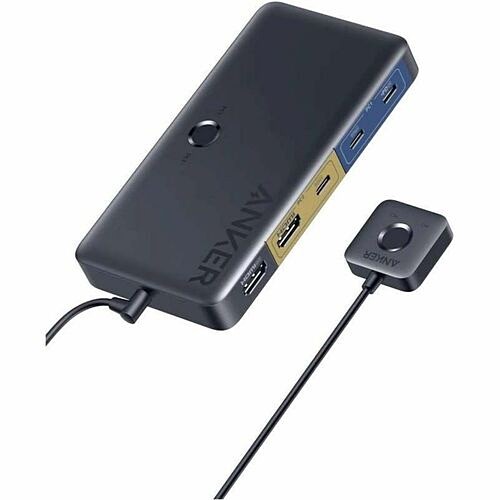 Anker A83K80A1 KVM Switchboxes Anker A83k80a1 Kvm Switchbox - 4k - 3840 X 2160 - 8 X Usb - Usb 2.0 - 2 X Hdmi 194644194673