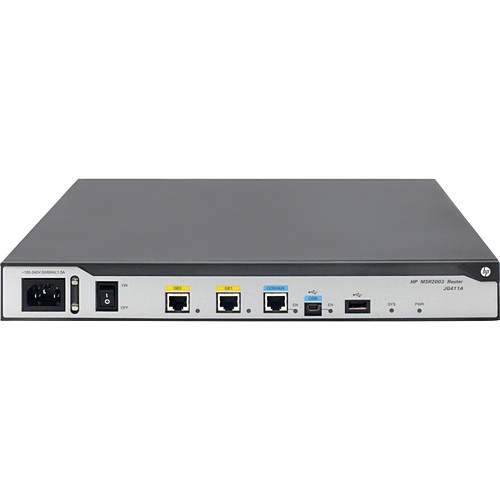 Hp JG411A#ABA Routers & Gateways Hpe Msr2003 Ac Router - 2 Ports - Management Port - 3.0 - 1 Gb - Gigabit Ethernet - 1u - Desktop, Ra Jg411aaba 887758089392