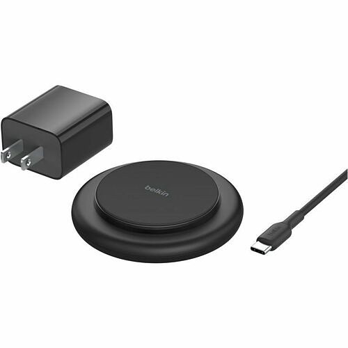 Belkin WIA009TTBK Chargers Belkin Boostcharge Magnetic Wireless Charging Pad With Qi2 15w - For Qi2-enabled Device, Iphone, Ear 745883887736