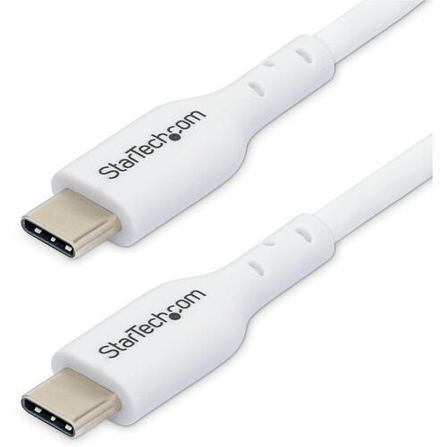 Startech USB2CC2MNCWHE Cables Startech.com 2m (6.6ft) White Usb-c Charging Cable, Usb 2.0 Type-c Laptop Charger Cord, 60w Power De 065030911818