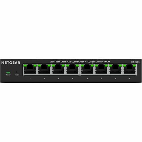 Netgear MS308E-100NAS Switches & Bridges Netgear Ms308e Ethernet Switch - 8 Ports - 2.5 Gigabit Ethernet - 2.5gbase-t - 3 Layer Supported - 8 Ms308e100nas 606449170665