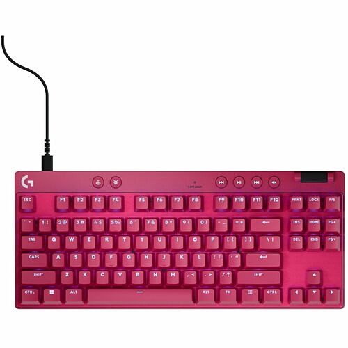 Logitech 920-013133 Keyboards & Keypads Logitech G Pro X Tkl Rapid Tenkeyless Wired Gaming Keyboard With Magnetic Analog Switches, Rapid Tri 920013133 097855198631