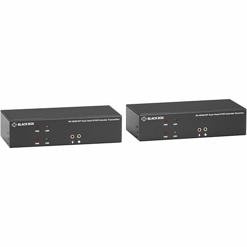 Black Box KVXLCHDPF-200-SFPBN3 KVM Consoles/Extenders Black Box Kvx Series Kvm Extender Kit Over Fiber - 4k, Dual-monitor, Hdmi/displayport, Usb 2.0, Seri Kvxlchdpf200sfpbn3 822088153122