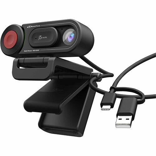 J5create JVU250 WebCams J5create Jvu250 Webcam - 2 Megapixel - 30 Fps - Black - Usb Type A/usb Type C - 1 Each - Full Hd - 1 847626006401