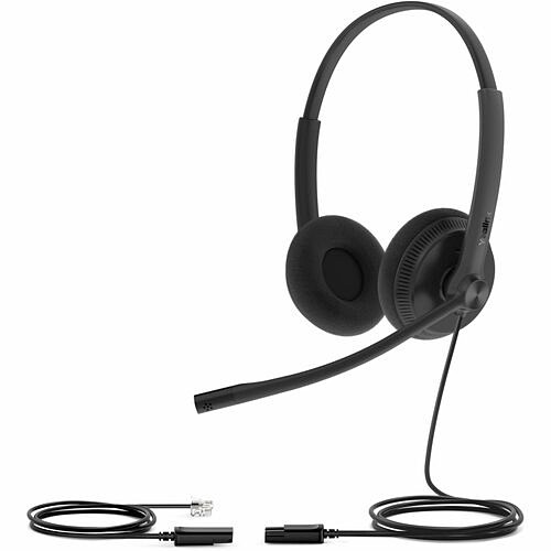 Yealink 1308090 Headsets/Earsets Yealink Headset 1308090 Yhs34 Dual Headset For 3rd Party (cisco Phones) Black 841885108265
