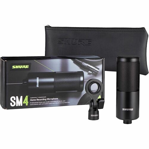 Shure Inc. SM4-K Microphones Shure Sm4-k Rugged Wired Condenser Microphone For Recording, Home, Home Studio, Stage, Studio, Vocal Sm4k 042406812399