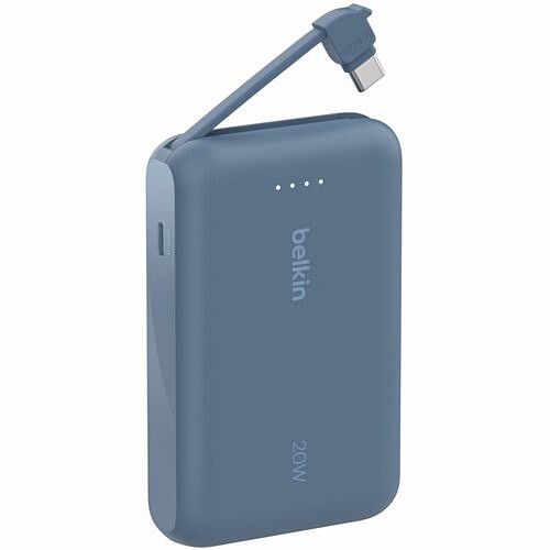 Belkin BPB021fqBL Power Banks Belkin 20w Power Bank W/ Integrated Usb-c Cable - 10k Mah - 1xusb-c Port, 1xusb-c Cable - Portable C 745883896370