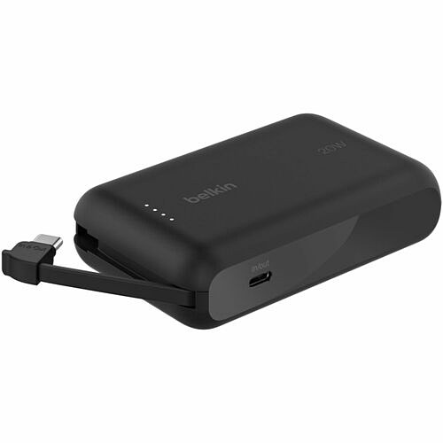 Belkin BPB021fqBK Power Banks Belkin Boostcharge Power Bank 10k With Integrated Cable - For Smartphone, Tablet Pc, Ipad Mini, Ipad 745883899425