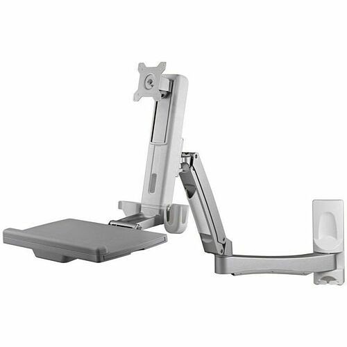 Amer Networks AMR1AWSL-B Mounting Kits Amer Amr1awsl-b Mounting Arm For Computer, Workstation, Keyboard, Mouse, Monitor - Black - Height Ad Amr1awslb 650177703374