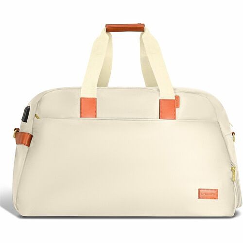 Champion Sport DB-900-IVORY Carrying Cases Champs Vintage Carrying Case (duffel) For 11" To 15.6" Notebook, Tablet, Glasses, Travel, Shoes - Iv Db900ivory 803742117513