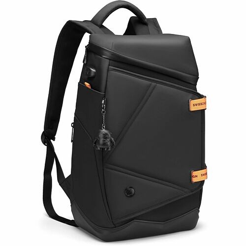Swissdigital SD1650-01 Carrying Cases Swissdigital Design Seon Carrying Case (backpack) For 12.9" To 16" Notebook - Black - Rfid Resistant Sd165001 810142331524