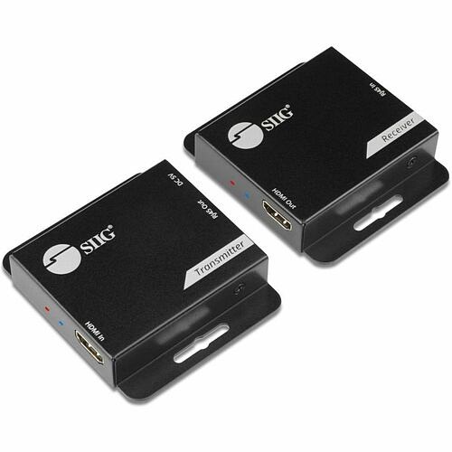 Siig CE-H3EX01-S1 Video Consoles/Extenders Siig Hdmi Over Cat6 Extender - 60m - 1080p - Poc - Metal Housing - Hdmi Over Cat6 Extender - Extends Ceh3ex01s1 662774046372