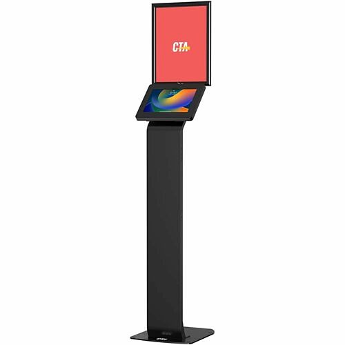 Cta Digital PAD-PARFGRA Stands & Cabinets Cta Digital Premium Graphic Sign Floor Stand With Security Enclosure - 9.7-11-inch Tablets - 9.70" T Padparfgra 656777026134
