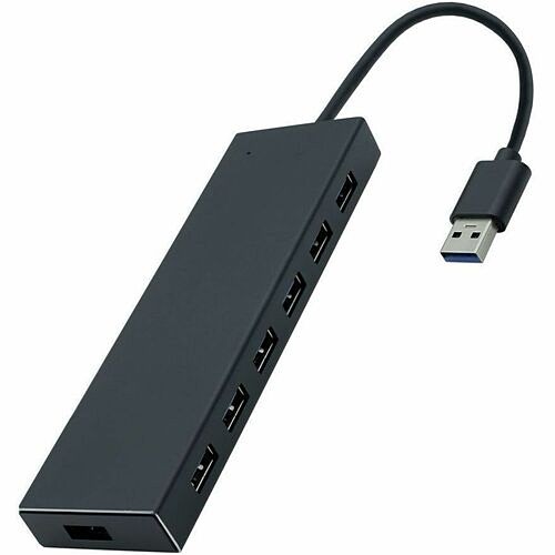 4xem 4XUSBADATAHUBTAA USB/Firewire Adapters 4xem 7 Port Usb-a Data Hub - Taa - Usb Type A - 640 Mb/s - Hard Drive, Printer, Keyboard, Notebook - 841567005578