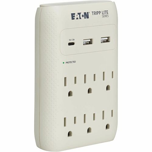 Eaton SK60C Surge Protectors Eaton Tripp Lite Series Protect It! 6-outlet Surge Protector - 5-15r Outlets, Usb-c And Usb-a Ports, 037332288783
