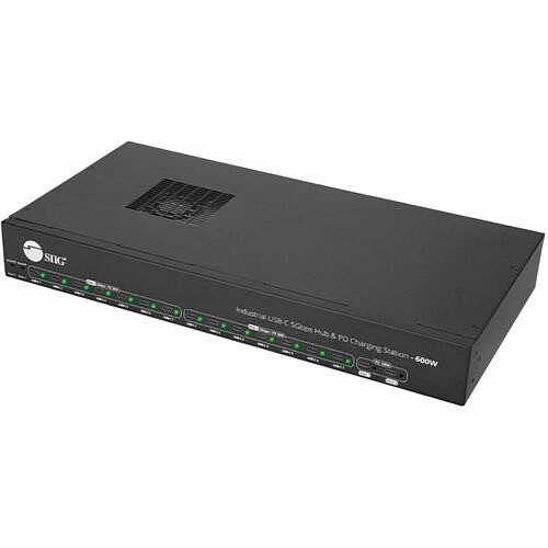 Siig ID-US0B11-S3 Power Adapters Siig 16-port Industrial 600w Usb-c Pd Charging Station With 5gbps Usb Hub - Siig Industrial Grade Pd Idus0b11s3 662774046617