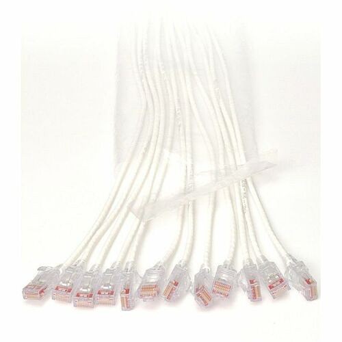 C2g EZFPR6A05Q24-09 Cables Ortronics Ez Patch Flat Pack Reduced Diameter Cat6a 5ft24 Pack, White - 5 Ft Category 6a Network Cab Ezfpr6a05q2409 662875008705