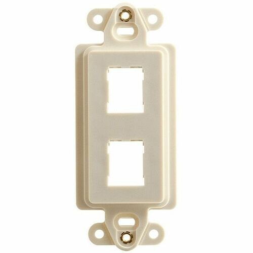 C2g 419HDJ2 Faceplates & Mounting Boxes Ortronics Hdj 2-port Rectangular Stylistics Frame, Fog White - 2 X Total Number Of Socket(s) - 1-gan 662875930631