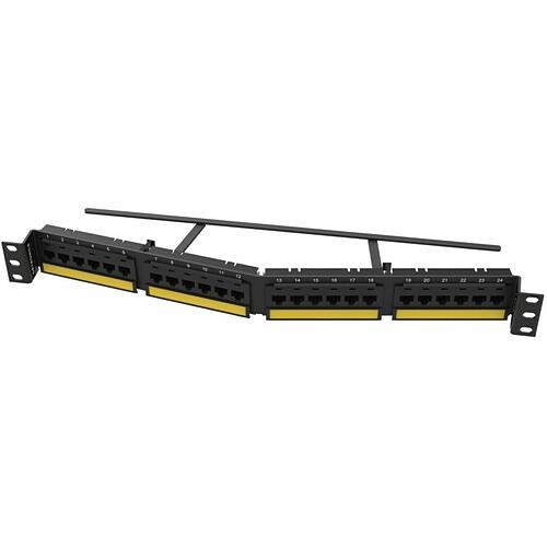 C2g SPA6AU24 Patch Panels Ortronics Techchoice Cat6a Patch Panel, Angled 24 Port - 24 Port(s) - 24 X Rj-45 - 1u High - Categor 662875996767