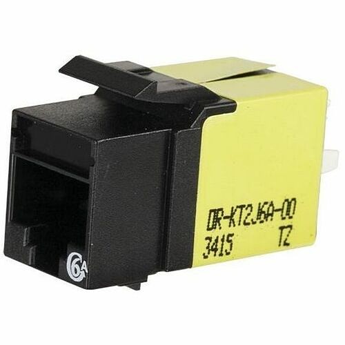 C2g KT2J6A25-00 Cable Ends/Connectors Ortronics Category 6a Keystone Jack, Lacing Cap Termination, Black, 25 Pack - 25 - 1 X Rj-45 Keyston Kt2j6a2500 662875882855