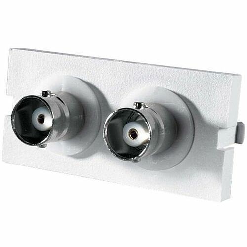 C2g 60900019 Faceplates & Mounting Boxes Ortronics Series Ii, 2 Bnc Connectors F/f, 180 Degree - 2 X Socket(s) - White (60900019) 662875032724