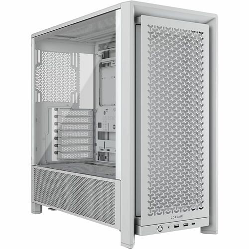 Corsair CC-9011291-WW Computer Cases Corsair Frame 4000d Modular Mid-tower Pc Case - White - Mid-tower - White - Steel, Plastic, Tempered Cc9011291ww 840440485568