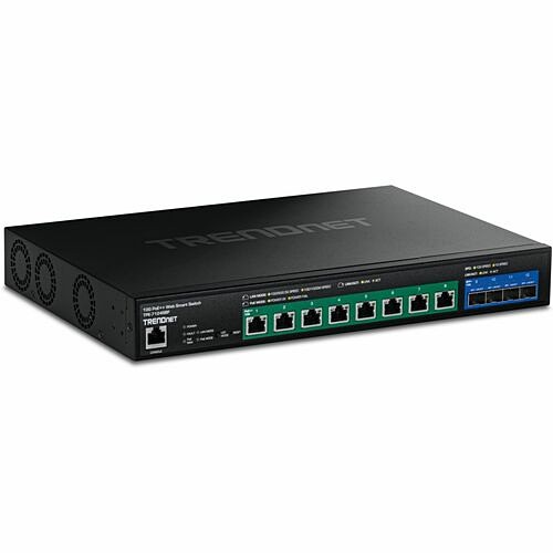 Trendnet TPE-7124SBF Switches & Bridges Trendnet 12-port 10g Poe++ Web Smart Switch, Tpe-7124sbf, 720w Poe Power Budget, 8 X 10g Poe++ Ports Tpe7124sbf 710931162929