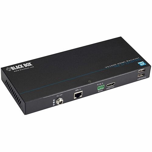 Black Box VX-1001-RX-R2 Video Consoles/Extenders Black Box Vx1000 Series Extender - 4k, Hdmi, Catx, Usb - 330 Ft Range - 2 X Network (rj-45) - 2 X Us Vx1001rxr2 822088279310