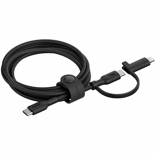 Belkin CAC003FQ1.5MBK Cables Belkin Boostcharge Pro 2-in-1 Cable With Usb-c And Lightning Connector - 5 Ft Lightning/usb-c Data T Cac003fq15mbk 745883902514