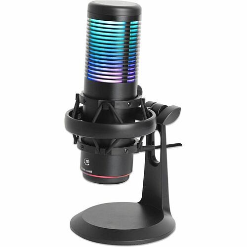 Manhattan 102674 Microphones Manhattan Wired Condenser, Noise Cancelling Microphone For Gaming, Live Streaming, Podcasting, Music 766623102674