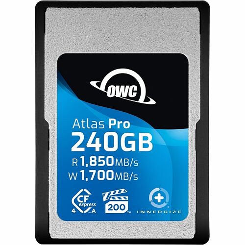 Owc OWCCFXA4P00240 Memory Cards Owc 240gb Atlas Pro Cfexpress Type A 4.0 Memory Card - Up To 1700 Mb/s Write And 1850 Mb/s Read Spee 810159628259