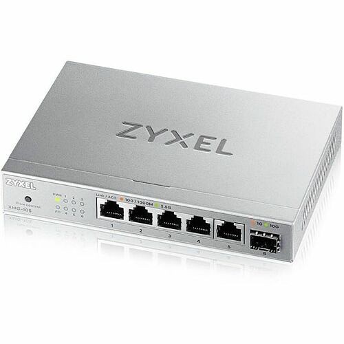 Zyxel XMG105 Switches & Bridges Zyxel 8-port 2.5gb Multigig Ethernet Unmanaged Switch   5 X 100/1g/2.5g Ports + 1 X 10g Sfp+   Plug  760559130251