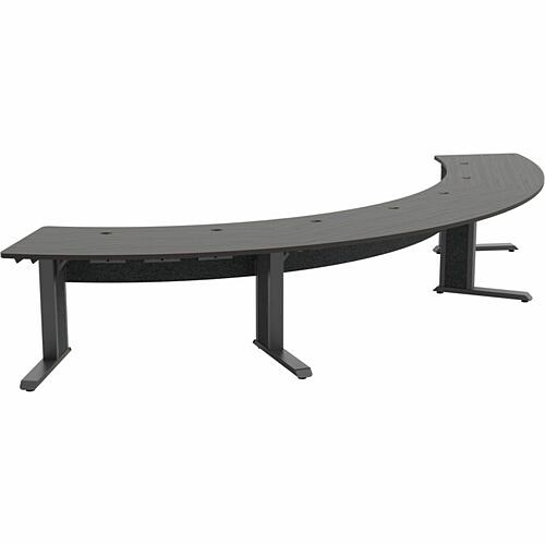 Middle Atlantic FM-TAR-1846430-A3G Tables & Desks Middle Atlantic Forum Arc Table For Up To 7 People, 30" Seated Height, Dark Finish - Asian Night Arc Fmtar1846430a3g 656747406652