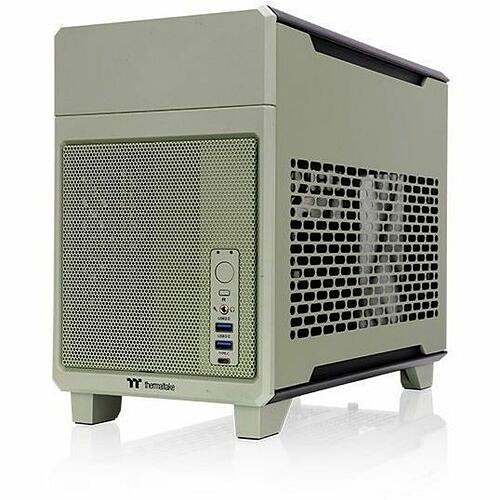 Thermaltake CA-11A-00SENN-00 Computer Cases Thermaltake Tr100 Gaming Computer Case - Small - Matcha Green - Spcc, Steel - 2 X Bay - Mini Itx Mot Ca11a00senn00 841163098370