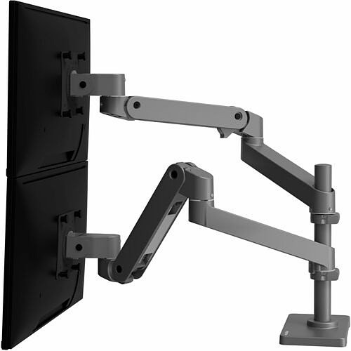 Ergotron 45-690-293 Mounting Kits Ergotron Desk Mount For Monitor, Lcd Display - Dark Gray - Height Adjustable - 2 Display(s) Supporte 45690293 698833091731