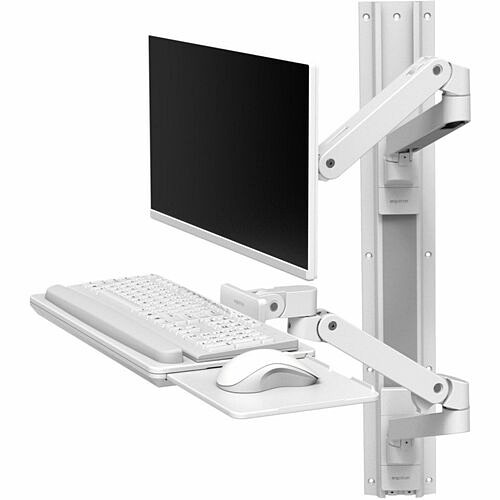 Ergotron 45-696-290 Mounting Kits Ergotron Wall Mount For Monitor, Lcd Display, Keyboard - White - Height Adjustable - 34" Screen Supp 45696290 698833092066