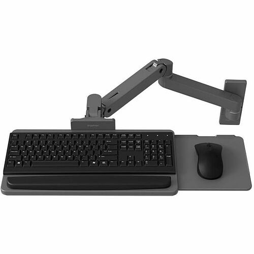 Ergotron 45-685-293 Mounting Kits Ergotron Wall Mount For Keyboard - Dark Gray - Height Adjustable - 5 Lb Load Capacity - Aluminum (45 45685293 069883309167