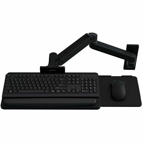 Ergotron 45-685-292 Mounting Kits Ergotron Wall Mount For Keyboard - Black - Height Adjustable - 5 Lb Load Capacity - Aluminum (45-685 45685292 698833092127