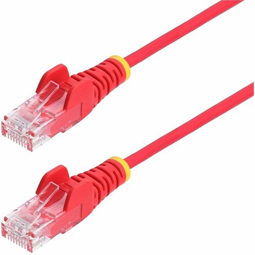 Startech N6PAT7RDS Cables Startech.com 7ft Red Slim Cat6 Ethernet Cable, Slim Snagless Rj45, Utp, Lszh, 28awg Bare Copper, Sli 065030913669
