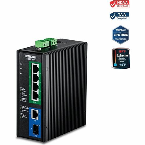 Trendnet TI-BG50611 Switches & Bridges Trendnet 6-port Industrial 2.5g Poe++ Din-rail Switch With 10g Ports,ti-bg50611,multi-gigabit,4 X 2. Tibg50611 710931163162