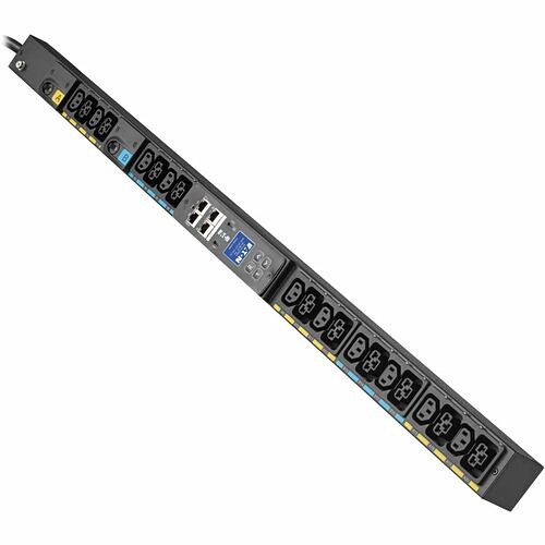Eaton EVMAL630B PDUs Eaton Single-phase Managed Rack Pdu G4, 208v, 20 Outlets, 24a, 5.8kw, L6-30 Input, 10 Ft. Cord, 0u V 786689801502