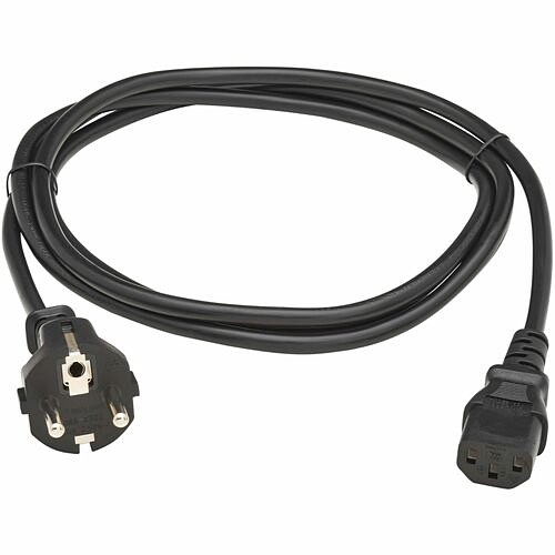 Eaton P054-02M-EU Power Cords Eaton Tripp Lite Series Pdu Power Cord, Schuko To C13 - 10a, 100-250v, H05vv-f, 2 M (6.6 Ft.), Black P05402meu 037332280916
