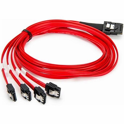 Rocstor Y10C872-RD Cables Rocstor 1m Serial Attached Scsi Sas Cable - Sff-8087 To 4x Latching Sata - 3.28 Ft Mini-sas/sata Dat Y10c872rd 810136922127