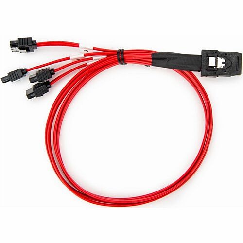 Rocstor Y10C873-RD Cables Rocstor 50cm Serial Attached Scsi Sas Cable - Sff-8087 To 4x Latching Sata - 1.63 Ft Mini-sas/sata D Y10c873rd 810136922134