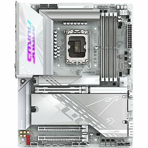 Gigabyte Z890 AORUS PRO ICE Motherboards Aorus Ultra Durable Z890 Pro Ice Gaming Desktop Motherboard - Intel Z890 Chipset - Socket Lga-1851 - Z890aorusproice      889523045084