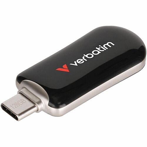 Verbatim 30225 Flash Drives Verbatim 128gb Plectra Usb-c Flash Drive - Black - 128 Gb - Usb 3.2 (gen 1) Type C - Black (30225) 023942302254