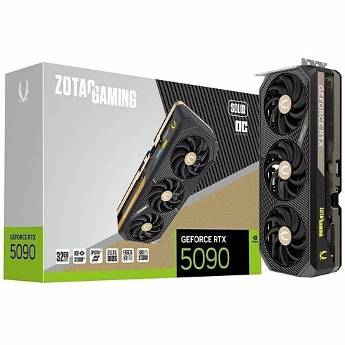 Zotac ZT-B50900J-10P Graphic Cards Zotac Nvidia Geforce Rtx 5090 Graphic Card - 32 Gb Gddr7 - 7680 X 4320 - 2.42 Ghz Core - 512 Bit Bus Ztb50900j10p 810012085380
