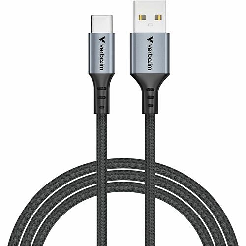 Verbatim 31843 Cables Verbatim Sync And Charge 18w Usb-a To Usb-c Cable - Black - 4 Ft Usb-c/usb-a Data Transfer Cable - Fir 023942318439
